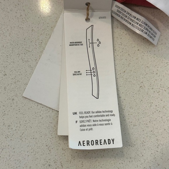 Adidas Women's AEROREADY Wonder‎ Red High Rise 7/8 Tight Fit Training Tights S - Picture 8 of 8